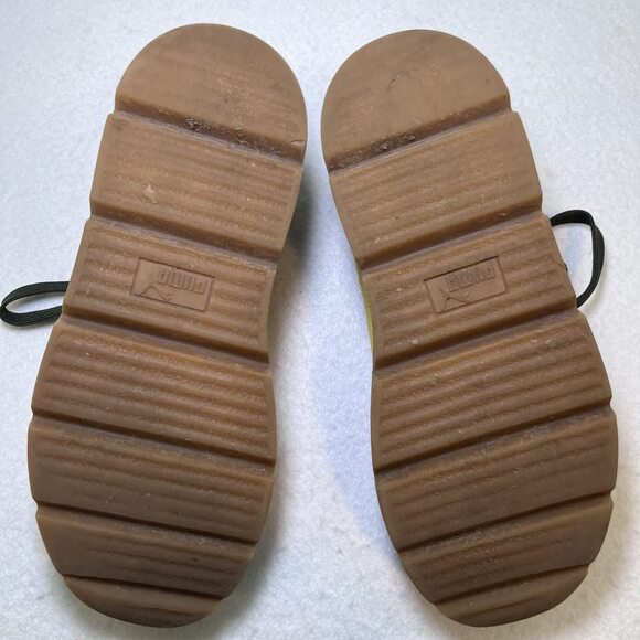 Puma Fenty Cleated Creeper by Rihanna suede green yellow sneaker womens 7.5 - Picture 8 of 12